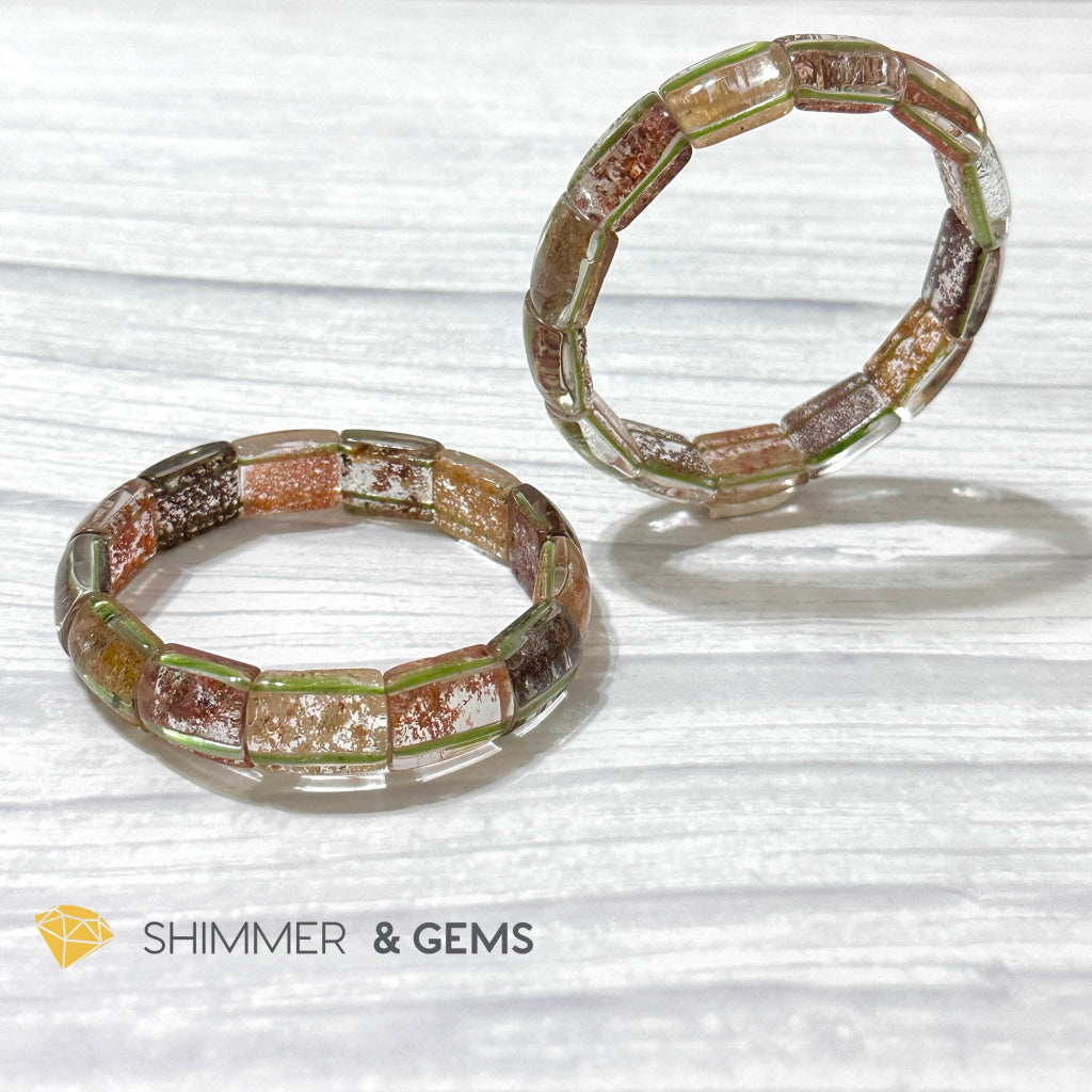 Multi-coloured Phantom Crystal Bangle