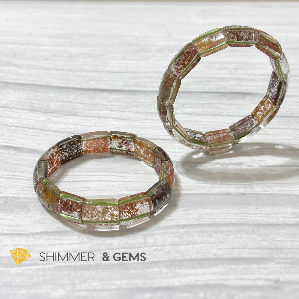 Multi-coloured Phantom Crystal Bangle