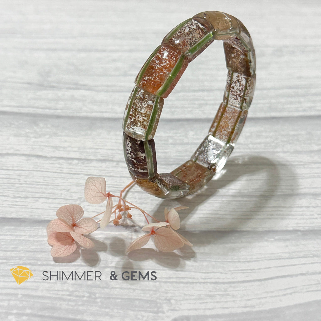 Multi-coloured Phantom Crystal Bangle