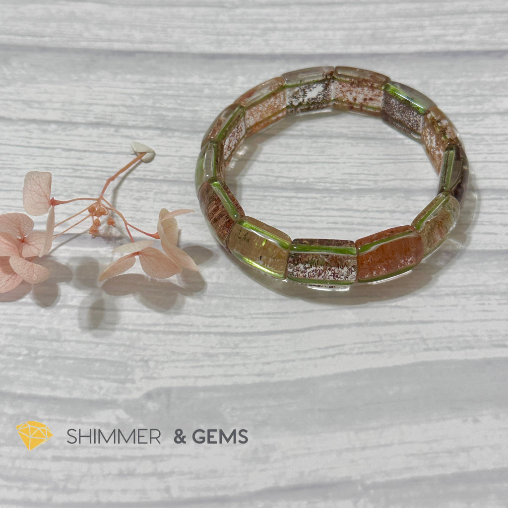 Multi-coloured Phantom Crystal Bangle