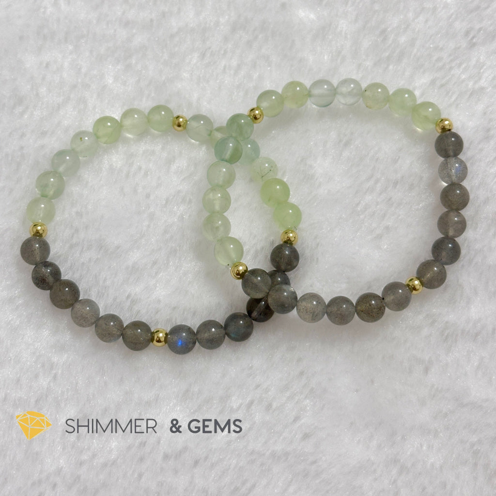 Ox Animal Zodiac 2024 Goodluck Bracelet (Peridot/ Prehnite & Labradorite) Feng Shui