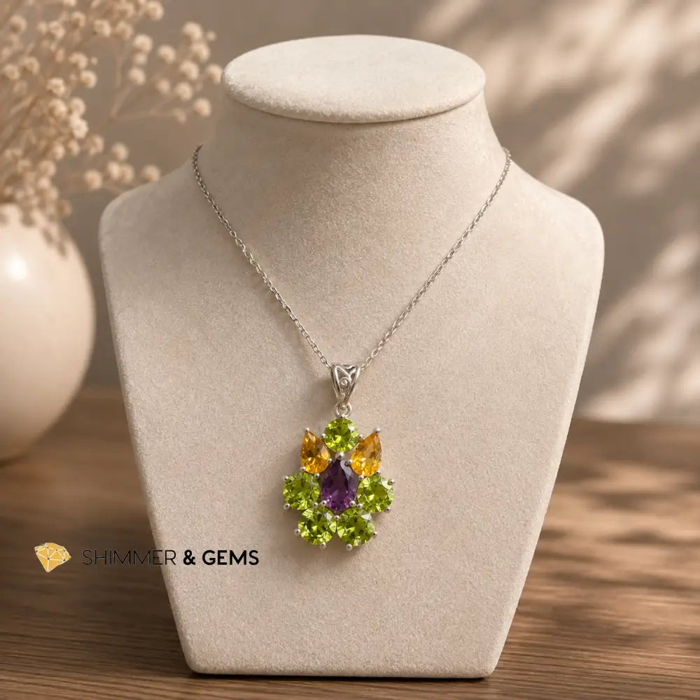 Peridot Citrine Amethyst