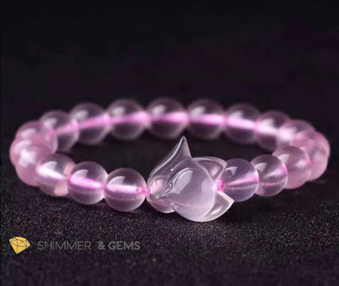 Rose Quartz Fox Bracelet