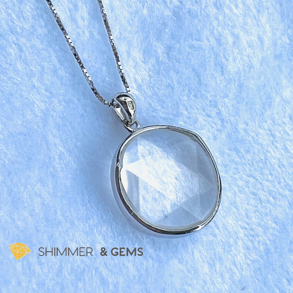 Star Of David Clear Quartz Pendants 925 Silver (Master Crystal) Charms &