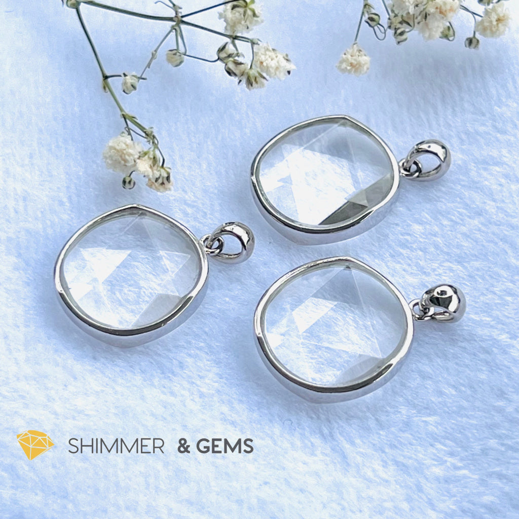 Star Of David Clear Quartz Pendants 925 Silver (Master Crystal) Charms &