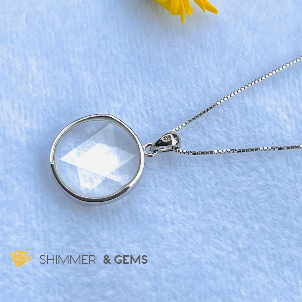 Star Of David Clear Quartz Pendants 925 Silver (Master Crystal) Charms &