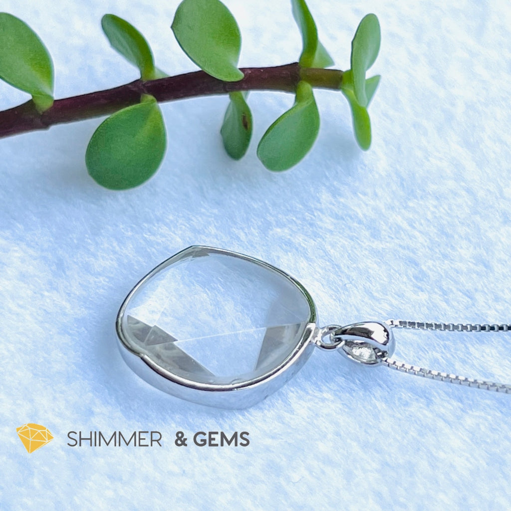 Star Of David Clear Quartz Pendants 925 Silver (Master Crystal) Charms &