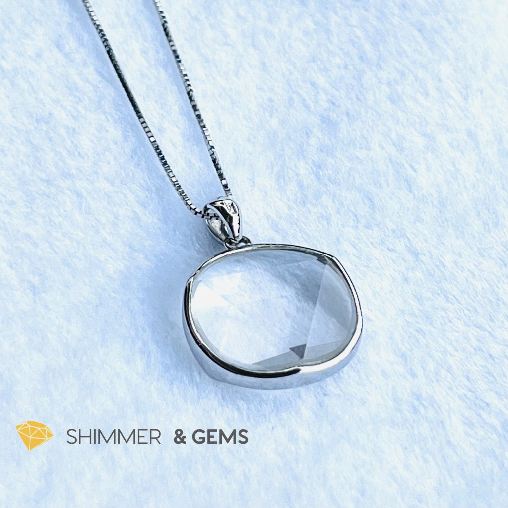 Star Of David Clear Quartz Pendants 925 Silver (Master Crystal) Charms &