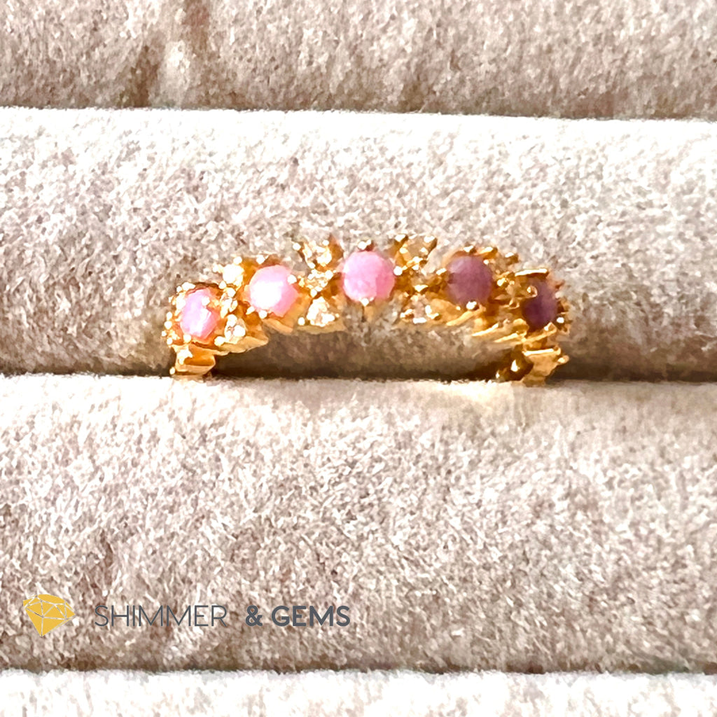 Sugilite 925 Silver Rings (Gold Electroplating) Adjustable Size