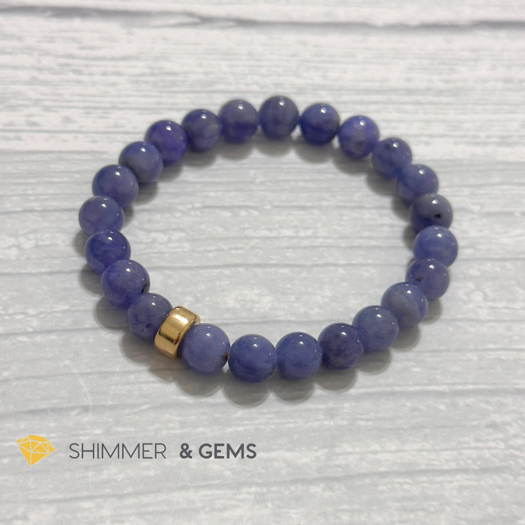 Tanzanite with 14k gold filled Bracelet (Tanzania)