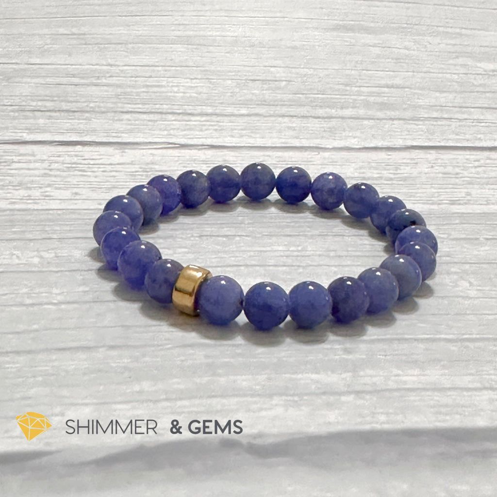 Tanzanite with 14k gold filled Bracelet (Tanzania)