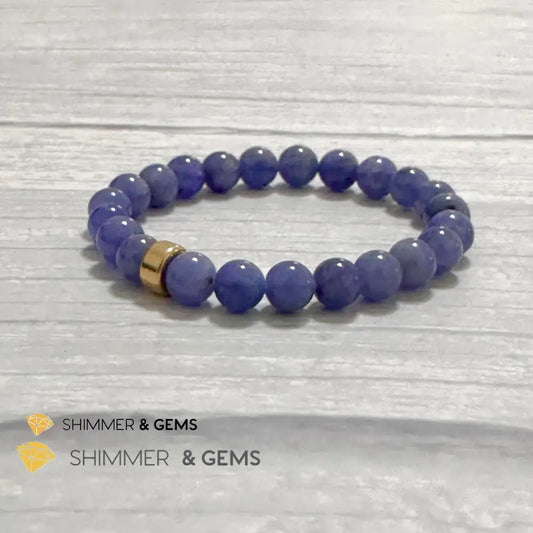 Tanzanite with 14k gold filled Bracelet (Tanzania) 5.5”