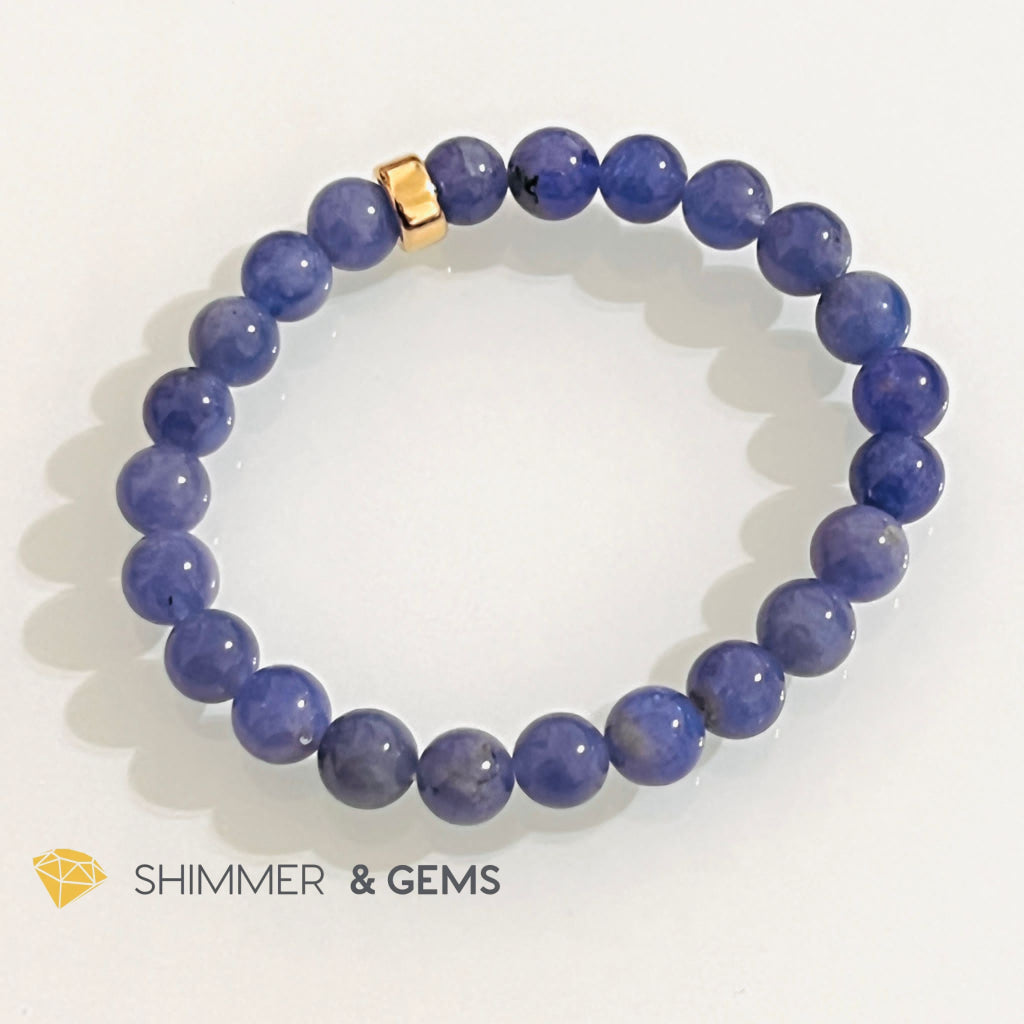 Tanzanite with 14k gold filled Bracelet (Tanzania)