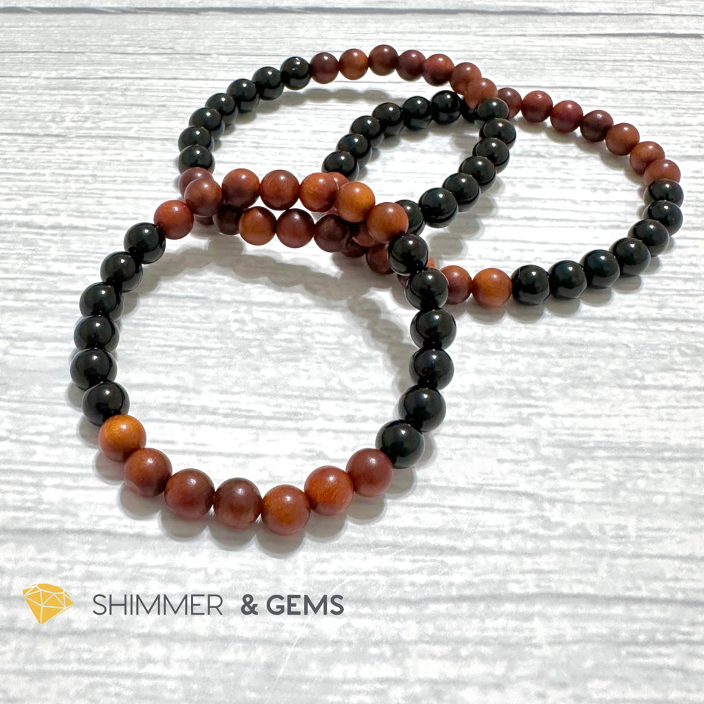 Ultimate Protection Bracelet (Raja Kayu & Black Tourmaline)6mm