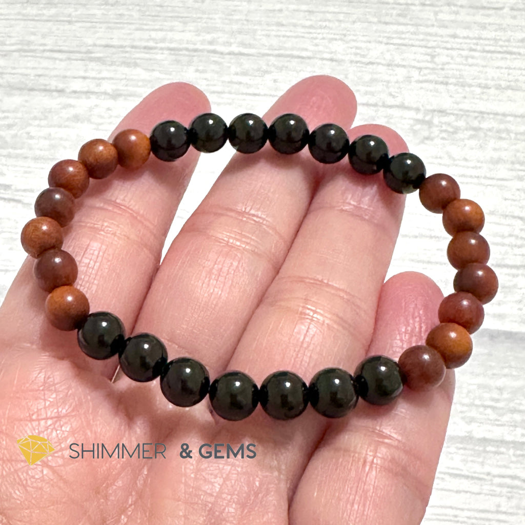 Ultimate Protection Bracelet (Raja Kayu & Black Tourmaline)6mm