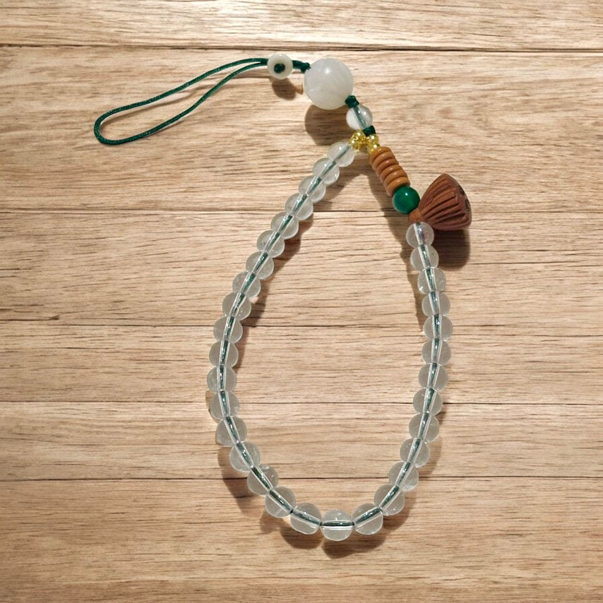 Clear Quartz Phone Strap