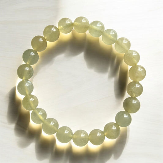 Golden Beryl Heliodor 8mm Bracelet