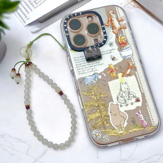 White Jade Phone Strap 6mm