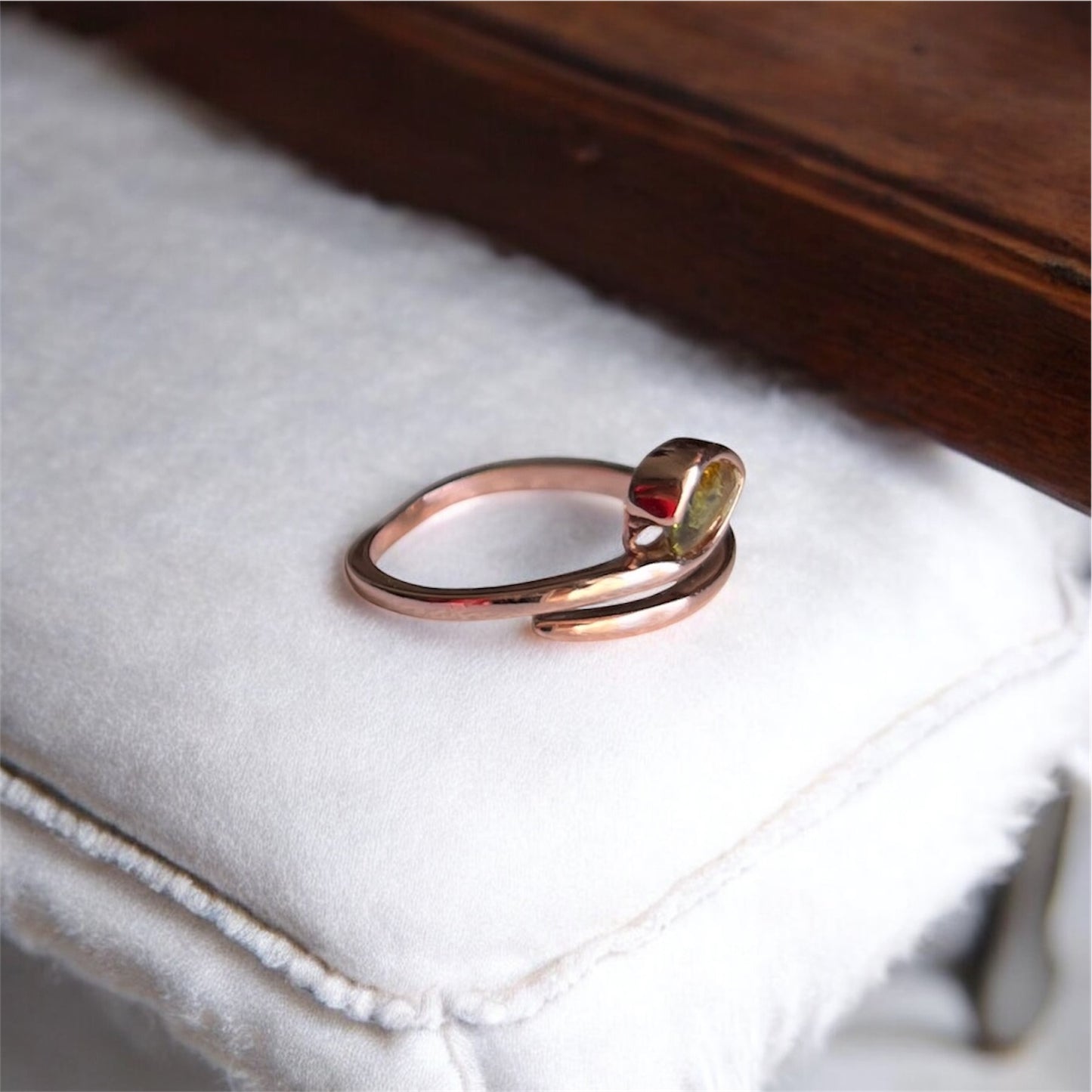 Yellow Tourmaline Ring (adjustable)