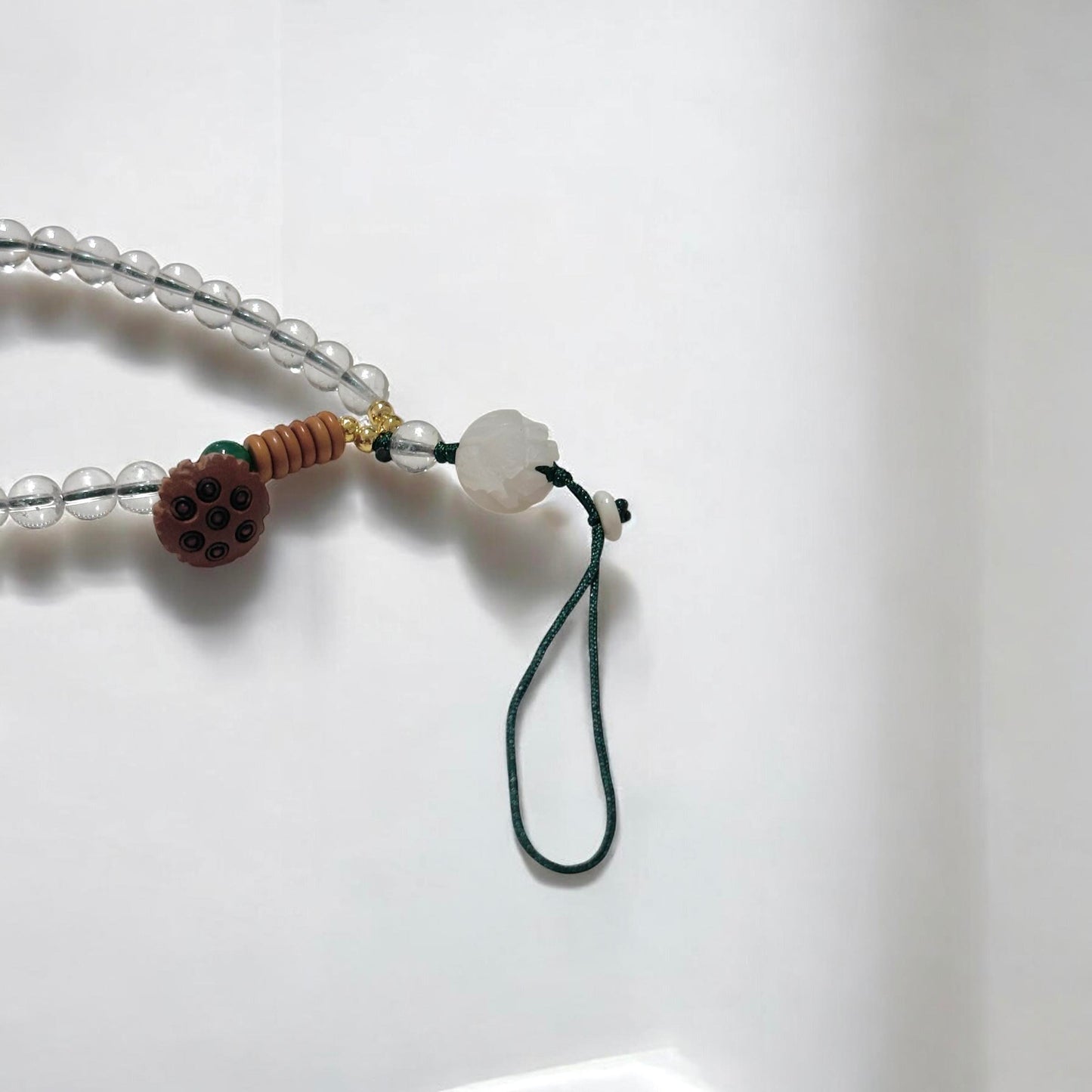 Clear Quartz Phone Strap