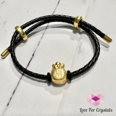 Money Bag Leather Bracelet