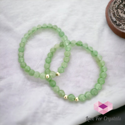 Green Aventurine 6mm with 14k Gold Filled Beads