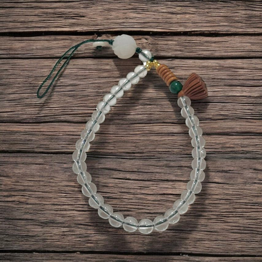Clear Quartz Phone Strap