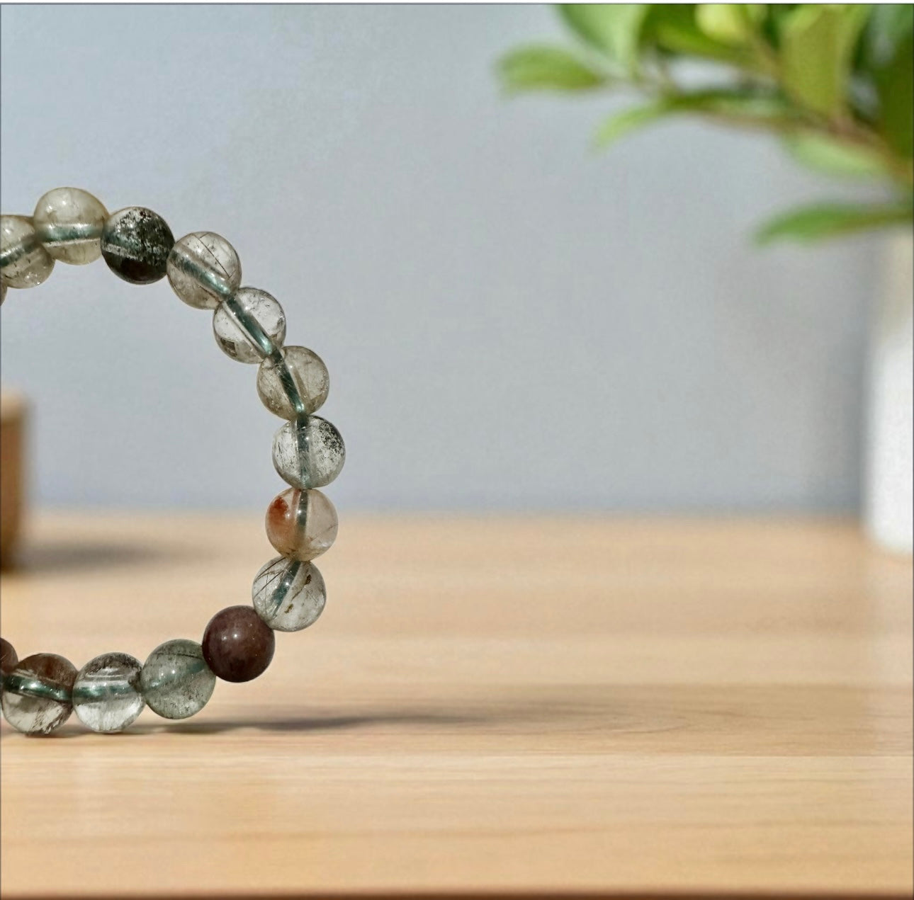 Multi Colored Rutilated 8mm Bracelet