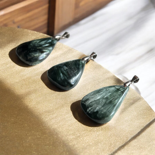 Seraphinite Drop Pendant
