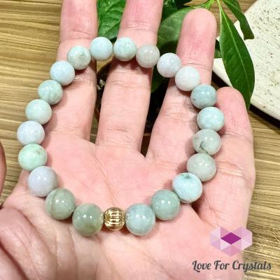 Burma Jade 8mm Bracelet with 14k gold filled