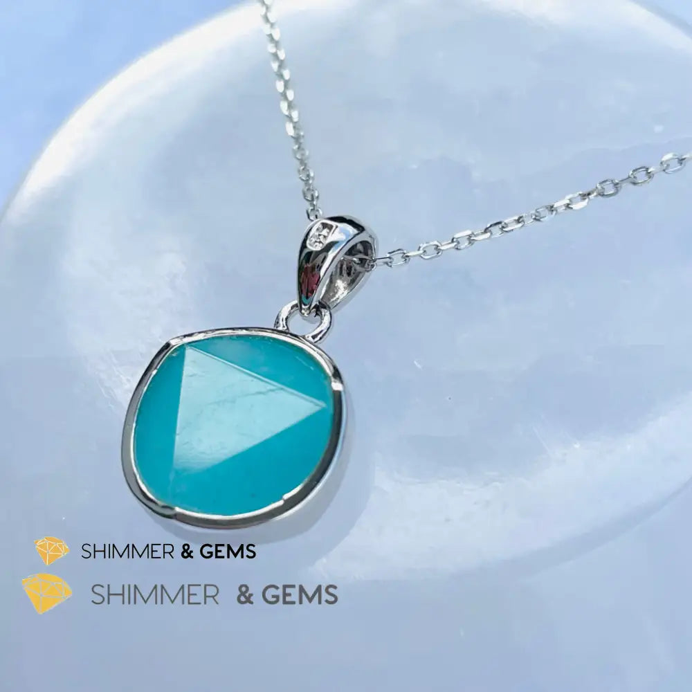 Star Of David Amazonite 12Mm Pendant 925 Silver Charms & Pendants