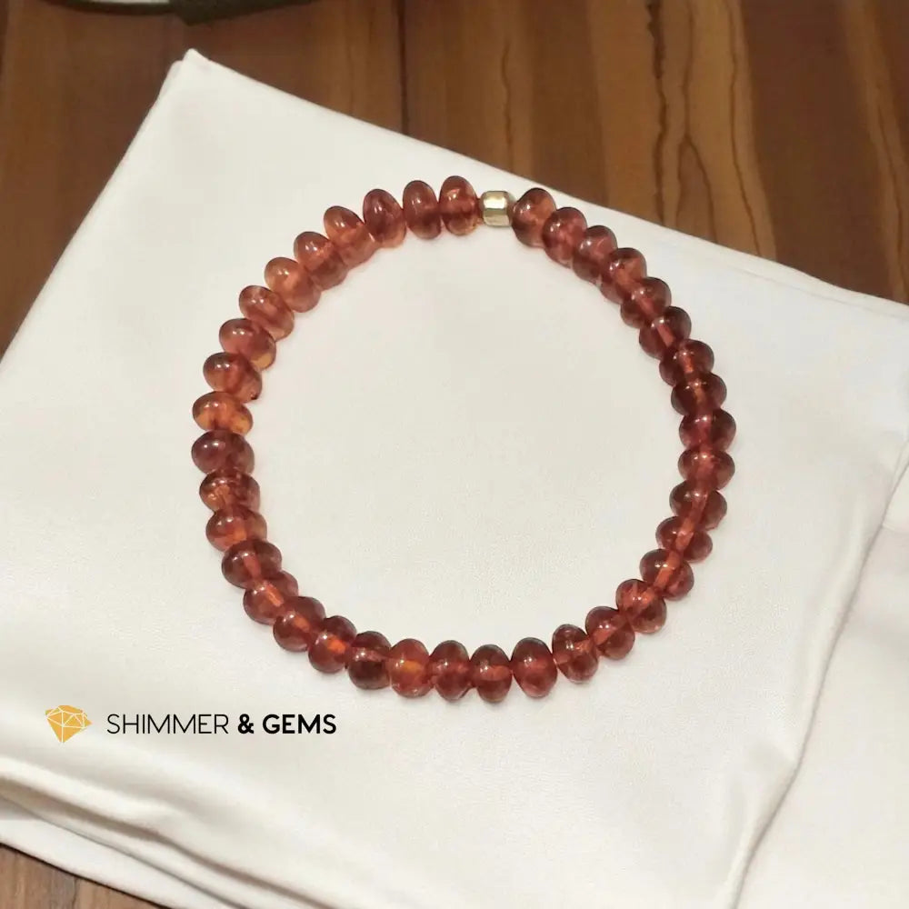 Amber Rondelle Bracelet 6” Bracelets
