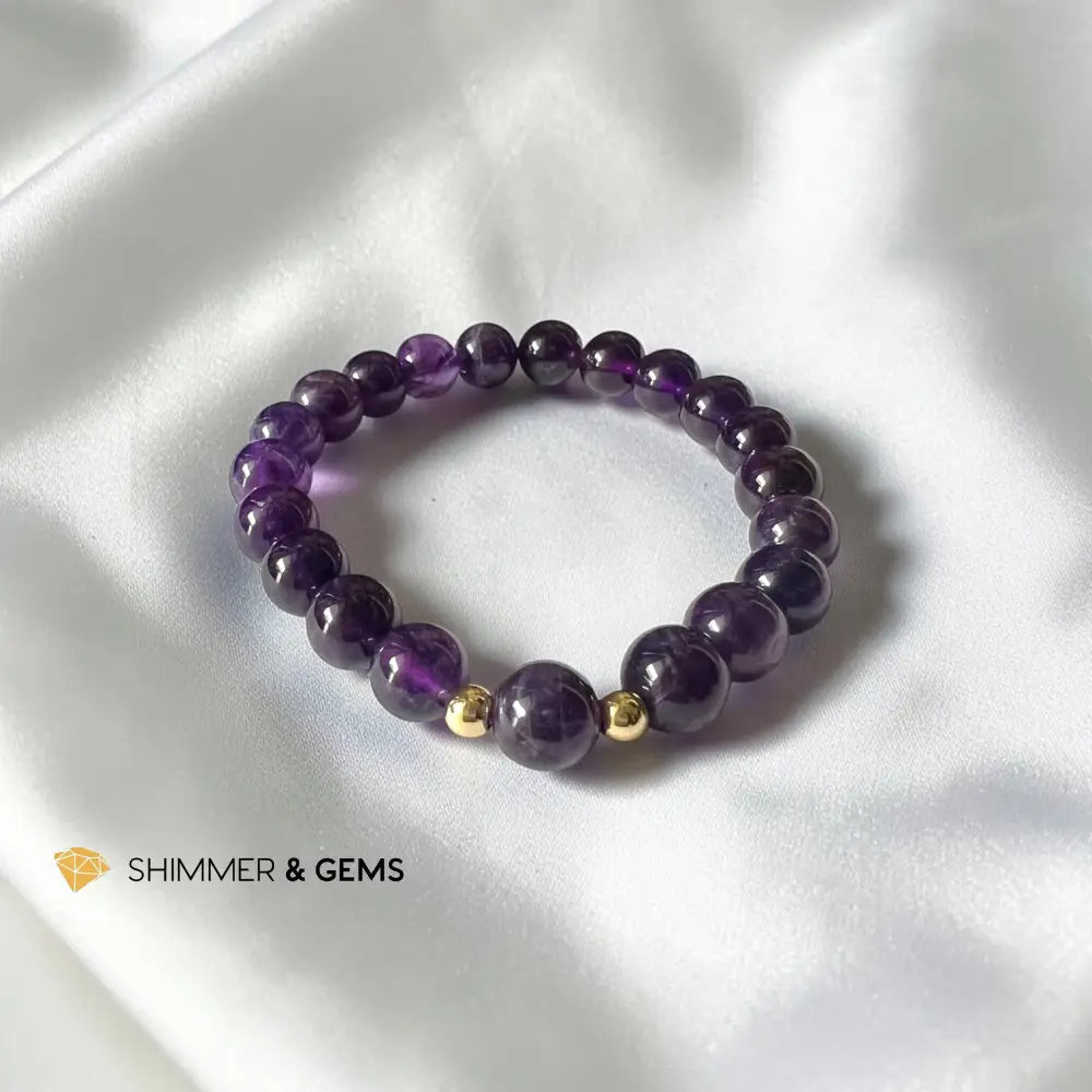 Amethyst 8mm Bracelet