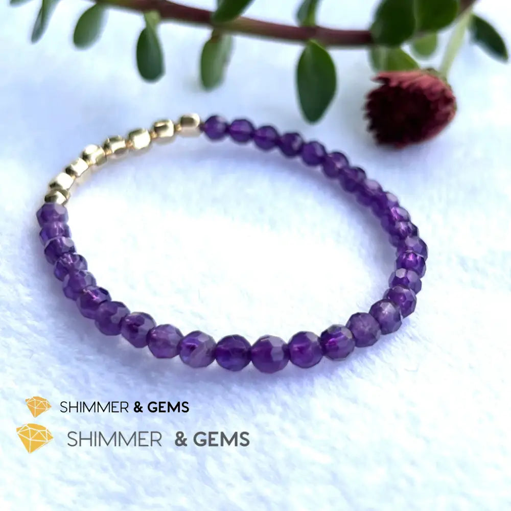 Amethyst Fortune 8 Bracelet (Peace) 5.5 Bracelets