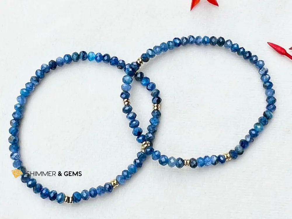 Blue Kyanite 4mm Bracelet (High Vibes)