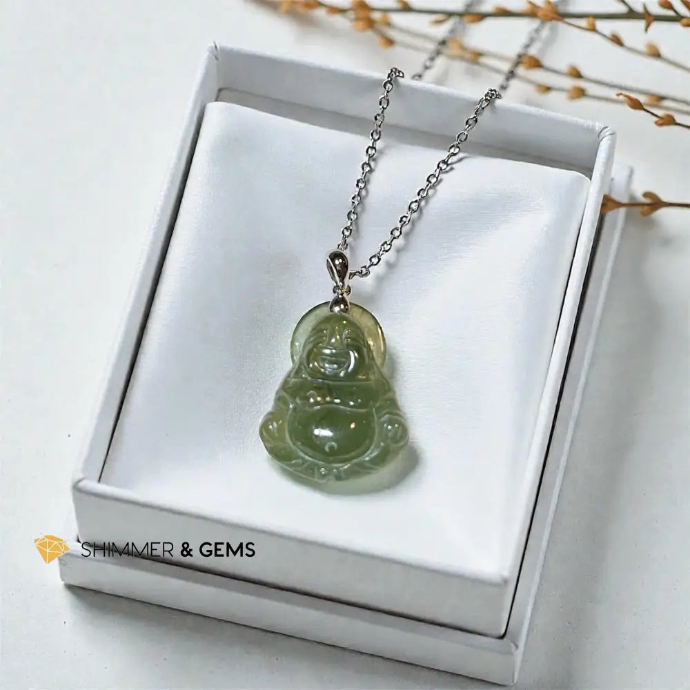 Buddha Jade Pendant 24.2x20.8mm Charms & Pendants
