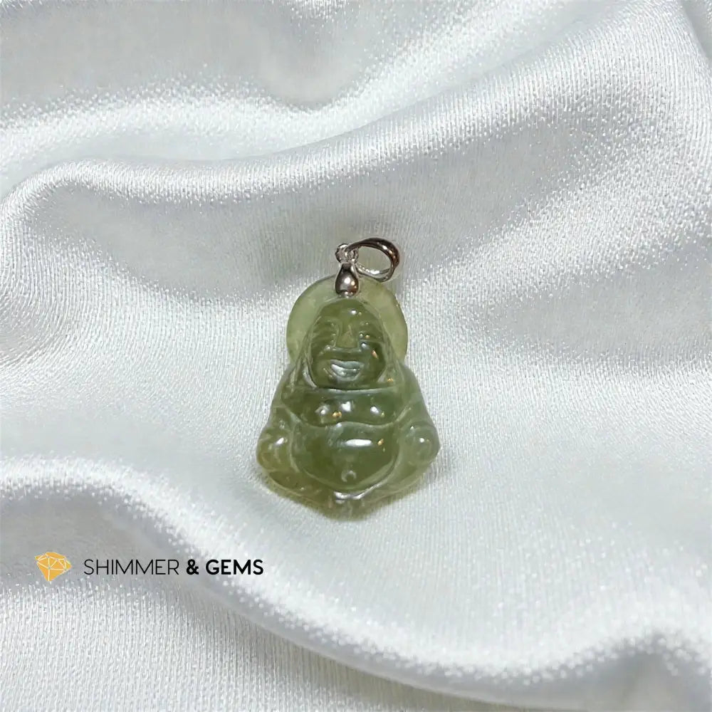Buddha Jade Pendant 24.2x20.8mm Charms & Pendants