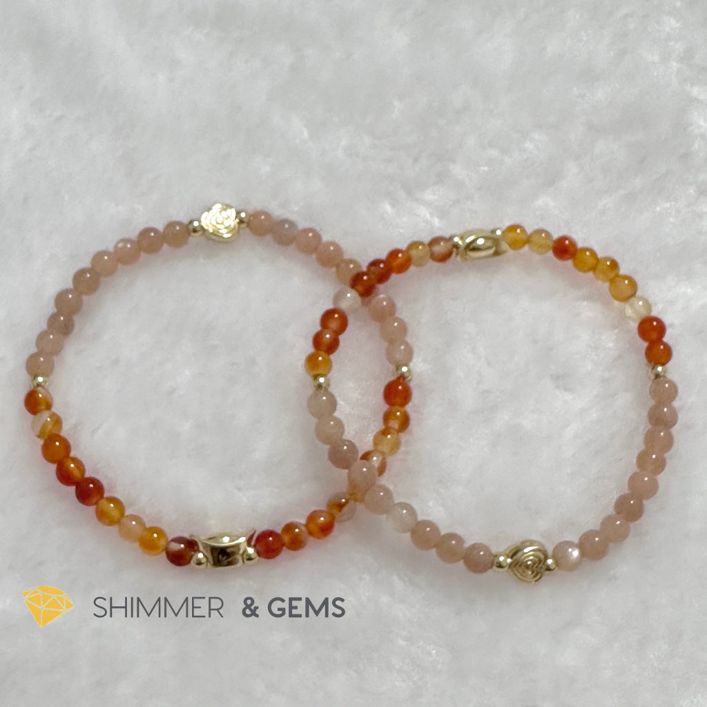 Dog Animal Zodiac 2024 Goodluck Bracelet (Sunstone & Carnelian) Feng Shui