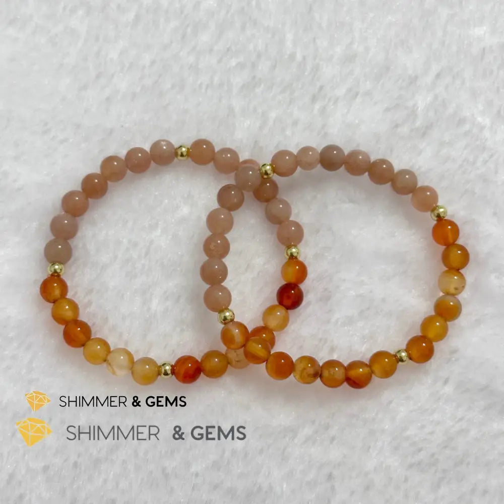 Dog Animal Zodiac 2024 Goodluck Bracelet (Sunstone & Carnelian) Feng Shui Feng shui