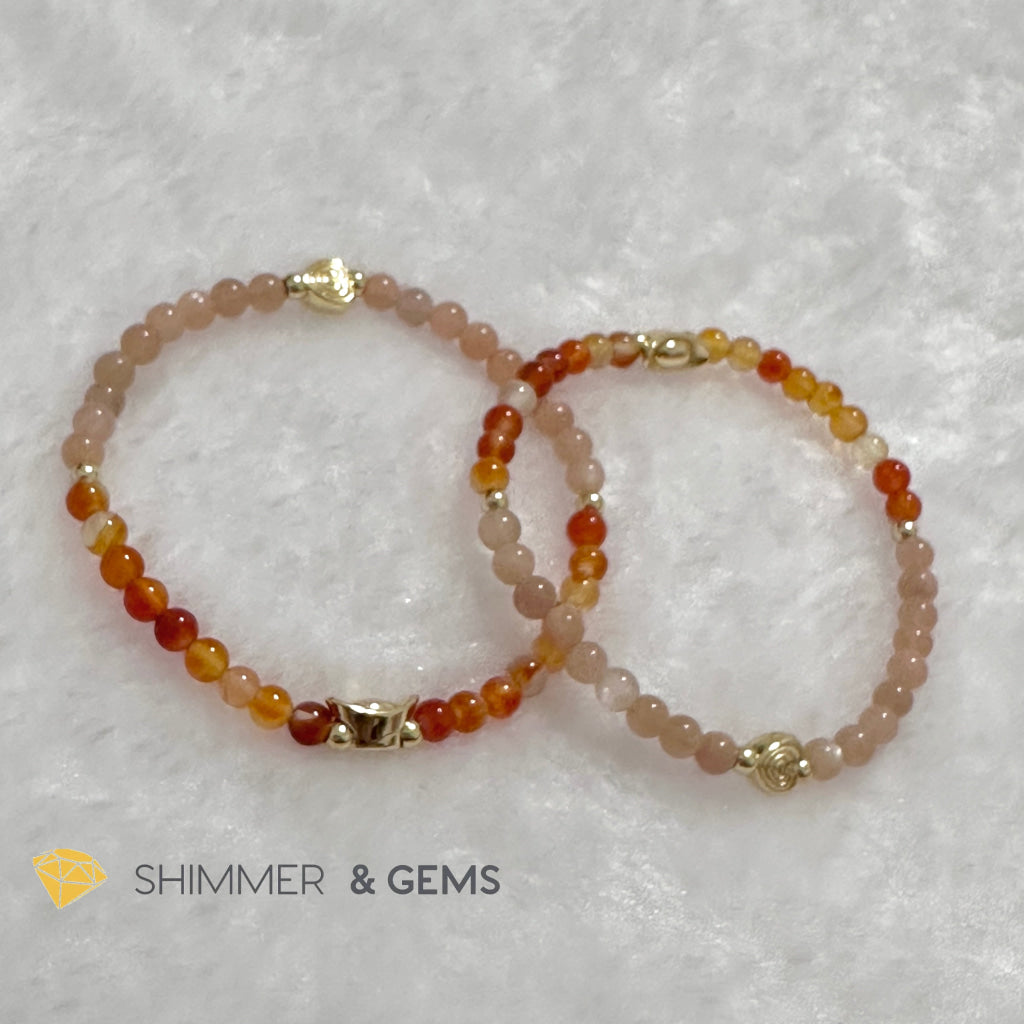 Dog Animal Zodiac 2024 Goodluck Bracelet (Sunstone & Carnelian) Feng Shui