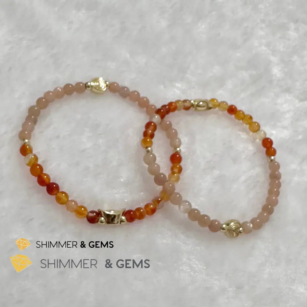 Dog Animal Zodiac 2024 Goodluck Bracelet (Sunstone & Carnelian) Feng Shui Feng shui