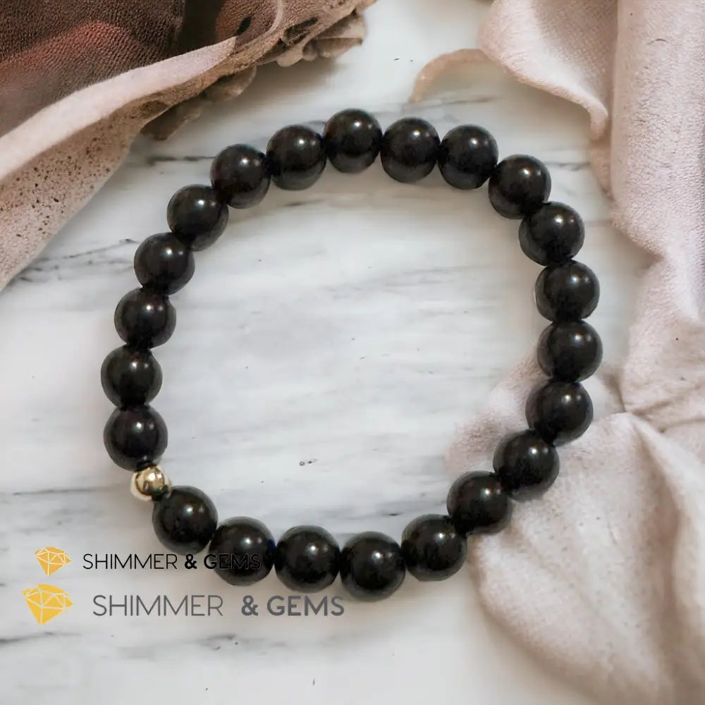Ebony Wood 8mm Bracelet (South Africa) Mala Beads