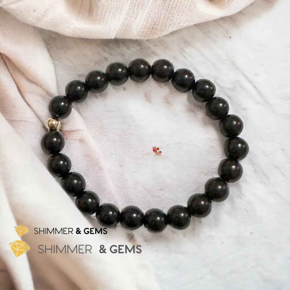 Ebony Wood 8mm Bracelet (South Africa) Mala Beads