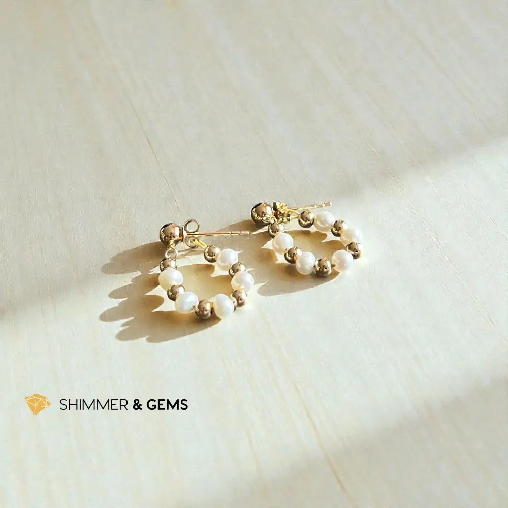 Fresh Water Pearl Earrings 4mm Earrings