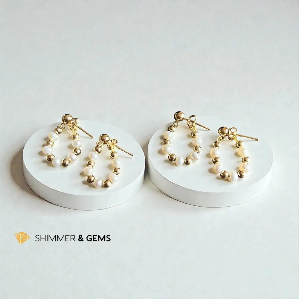 Fresh Water Pearl Earrings 4mm Earrings