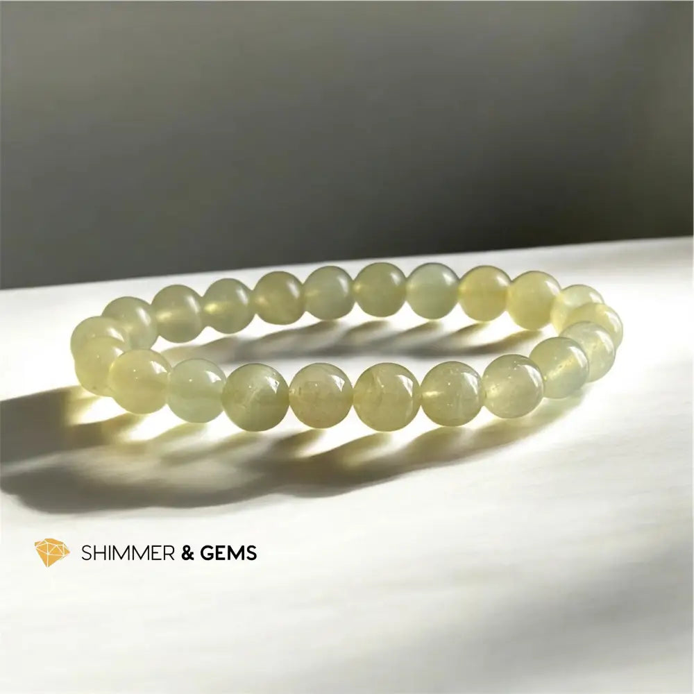 Golden Beryl Heliodor 8mm Bracelet 5.5” Bracelets