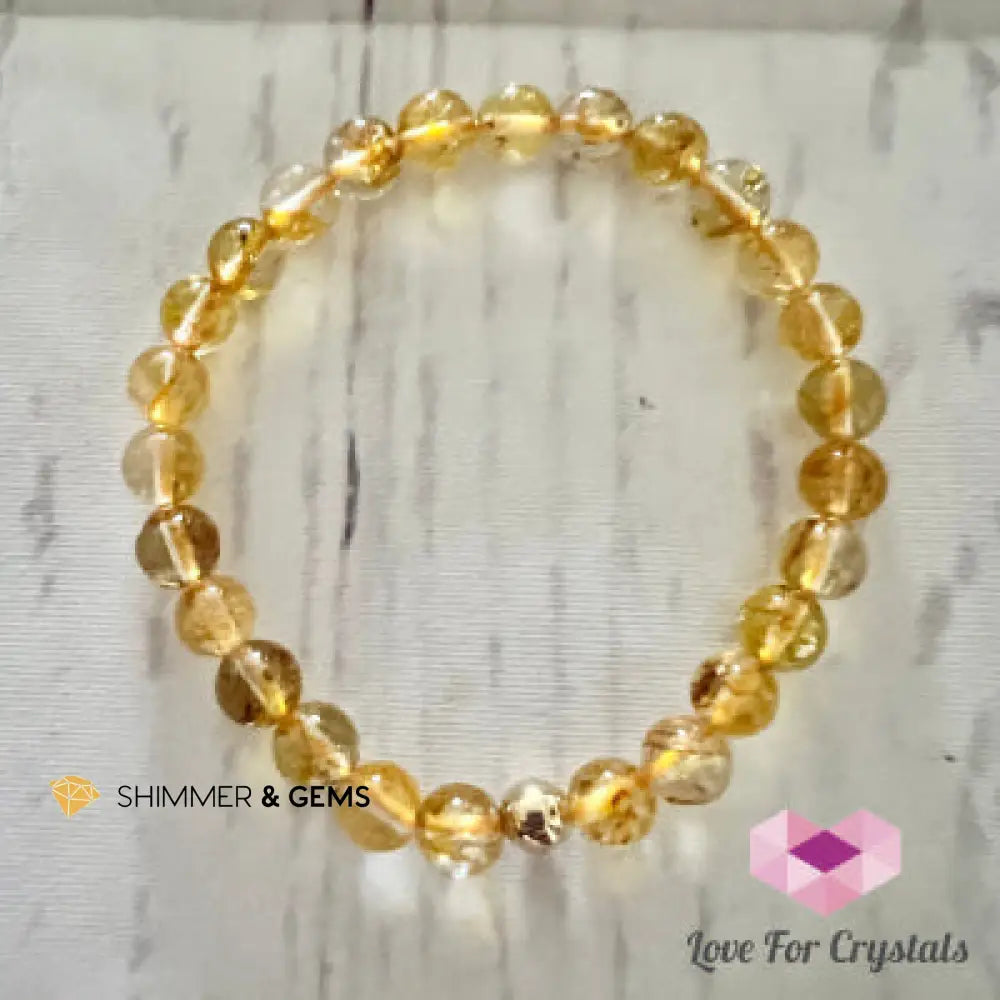 Golden Topaz 6mm Bracelet 6.0” Bracelets