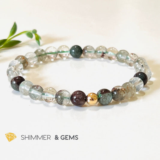 Green Phantom 6Mm Healing Bracelet ( 5.5 Bracelets