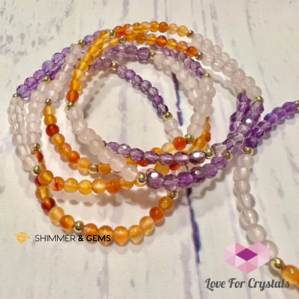 Happy Vibes 4mm Bracelet 6.5” Bracelets