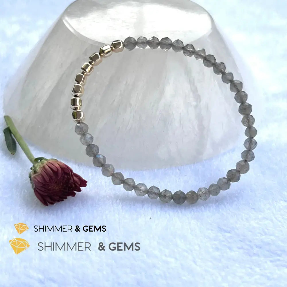 Labradorite Fortune 8 Bracelet (Aura Cleanse) Bracelets